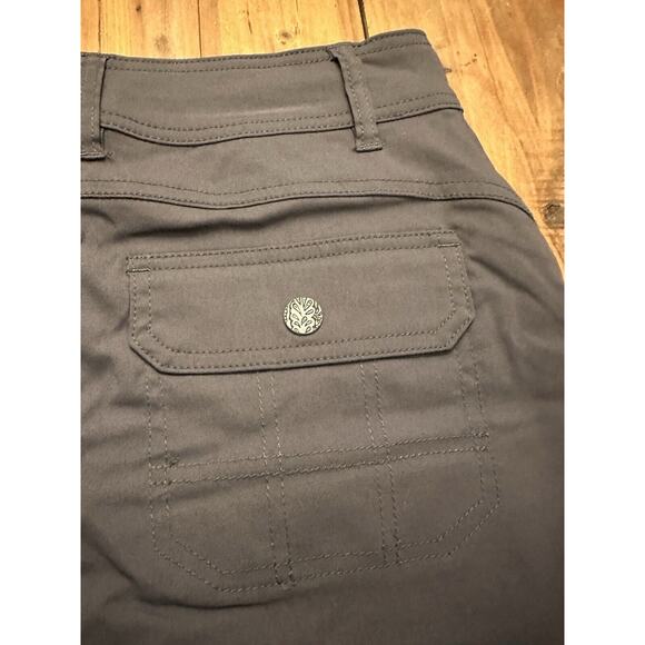 Prana Size 4 Halle Skort Skirt Hiking Zipper Pocket Gorpcore Gray Granola Girl - Picture 8 of 12